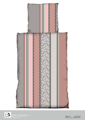 Bertels Fleece Bettwäsche Lola Streifen Floral