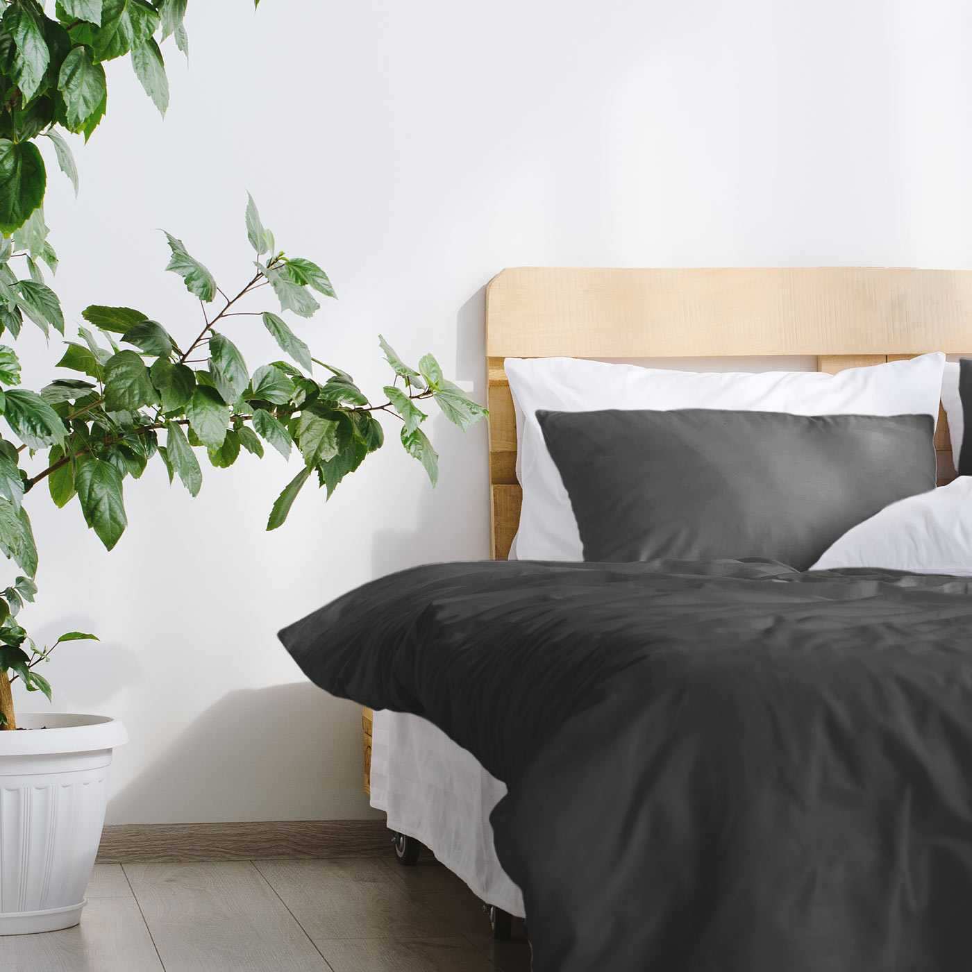 etérea Mako Satin Uni Bettwäsche Einfarbig