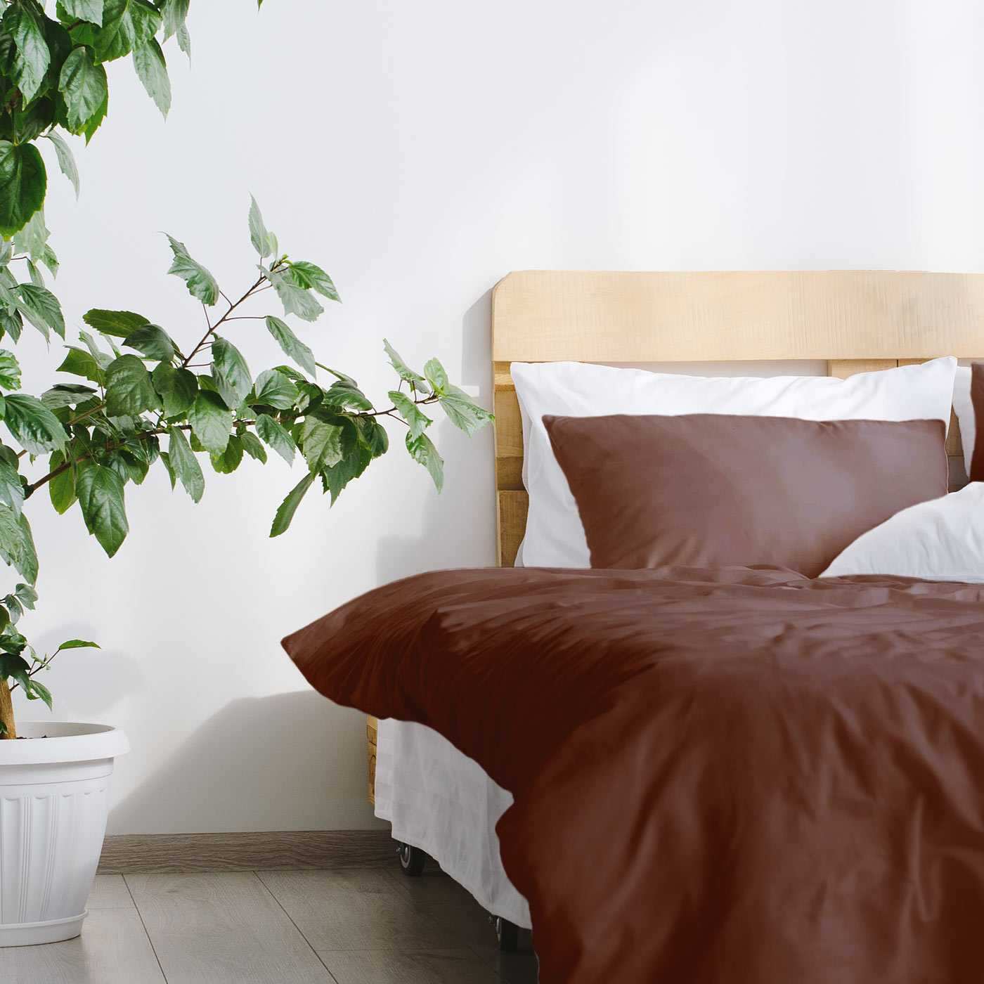 etérea Mako Satin Uni Bettwäsche Einfarbig