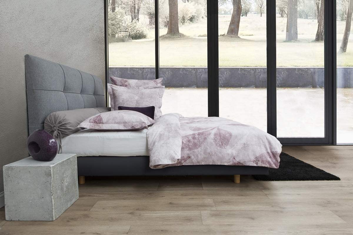 HnL Twill Bettwäsche Mercer Blumen Rose 135x200 cm + 80x80 cm