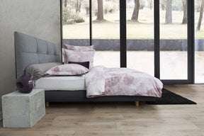 HnL Twill Bettwäsche Mercer Blumen Rose 135x200 cm + 80x80 cm