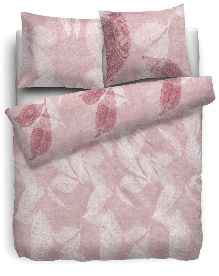 HnL Twill Bettwäsche Mercer Blumen Rose 135x200 cm + 80x80 cm