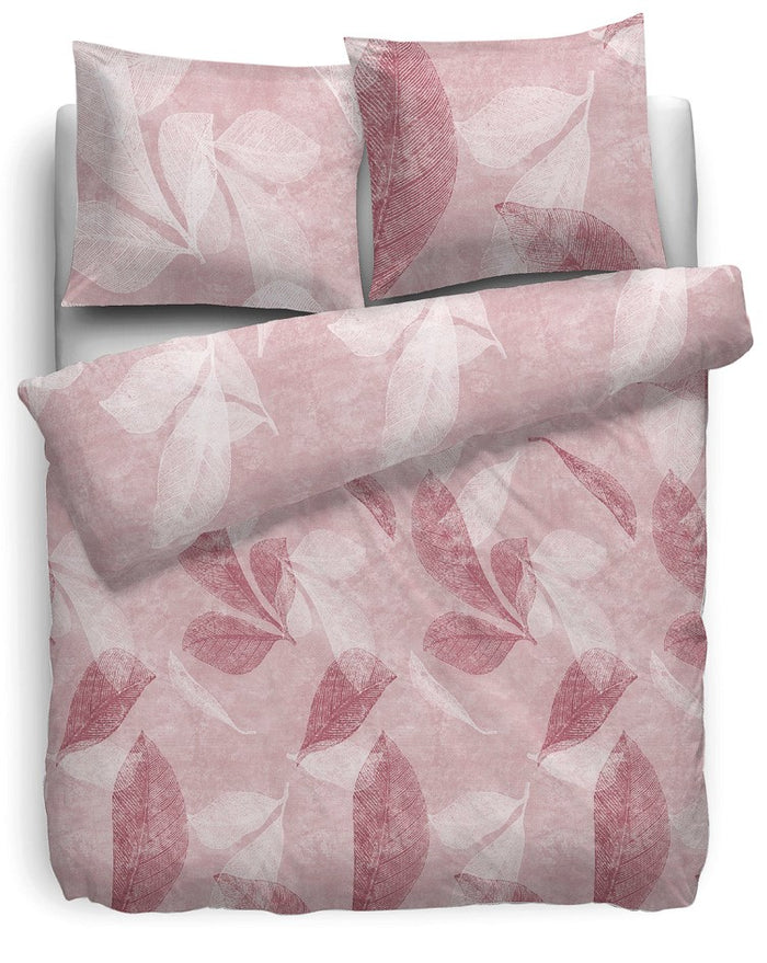 HnL Twill Bettwäsche Mercer Blumen Rose 135x200 cm + 80x80 cm