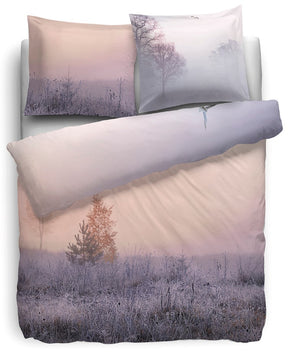 HnL Satin Bettwäsche Merris Nature Rose 135x200 cm + 80x80 cm