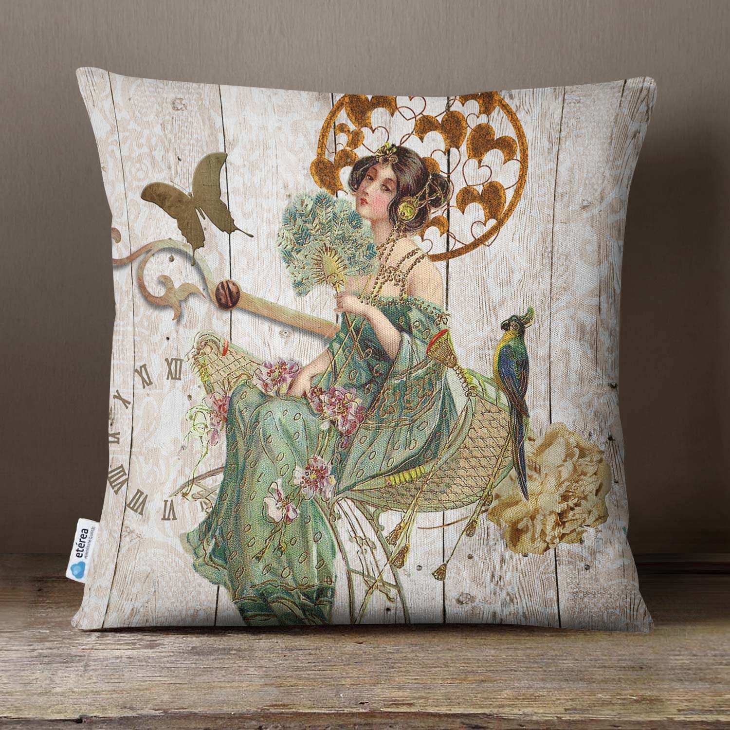 etérea Dekokissen Kissenhülle in Baumwolle Halbpanama Qualität mit Reißverschluß