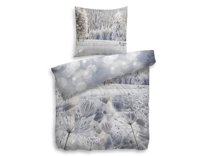 HnL Satin Wende Bettwäsche #farbe_blau
