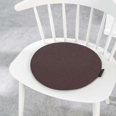 Magma Sitzkissen Avaro Filzoptik Uni Rund #farbe_braun