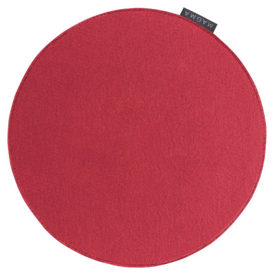 Magma Sitzkissen Avaro Filzoptik Uni Rund #farbe_rot