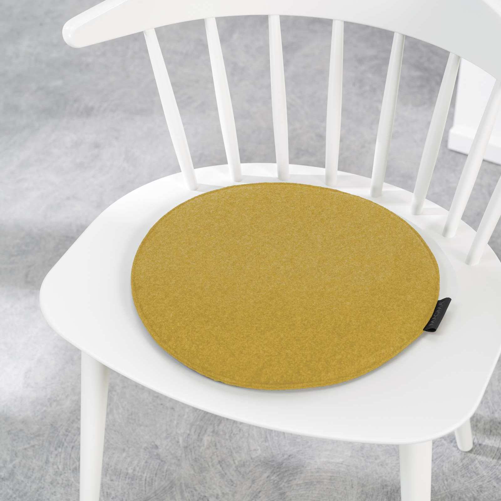 Magma Sitzkissen Avaro Uni rund 35cm - Baumwoll-Mischung
