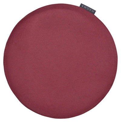Magma Sitzkissen Avaro Filzoptik Uni Rund #farbe_weinrot