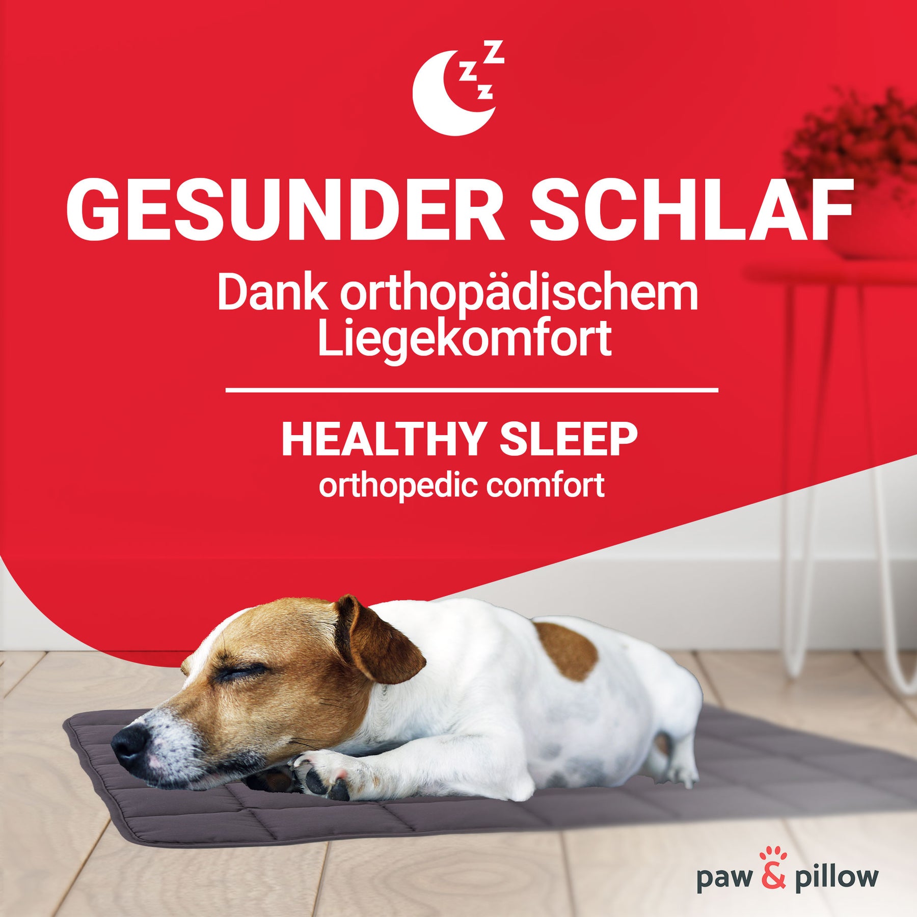 Paw & Pillow Hundedecke - Hundebetten in - Blau Braun Grau Schwarz Hellgrau Größen S - M - L - XL - XXL