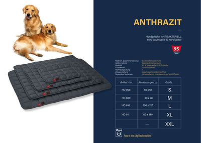 Paw & Pillow Hundedecke - Robustes Hund & #farbe_anthrazit