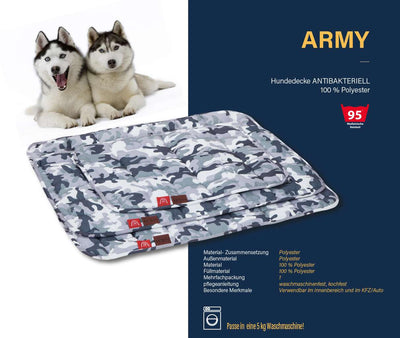 Paw & Pillow Hundedecke - Robustes Hund & #farbe_granit