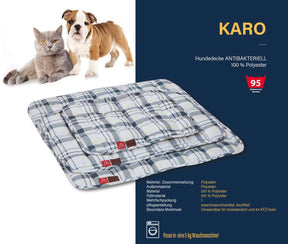 Paw & Pillow Hundedecke - Hundebetten in - Blau Braun Grau Schwarz Hellgrau Größen S - M - L - XL - XXL
