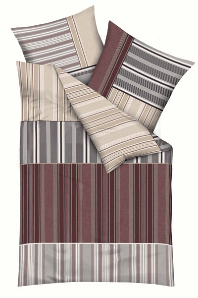 Kaeppel Mako Satin Bettwäsche Sandro 135x200 #farbe_bordeaux
