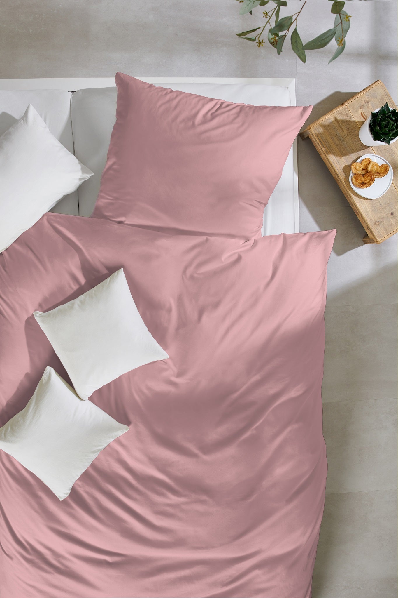 Hahn Uni Baumwoll Bettwäsche