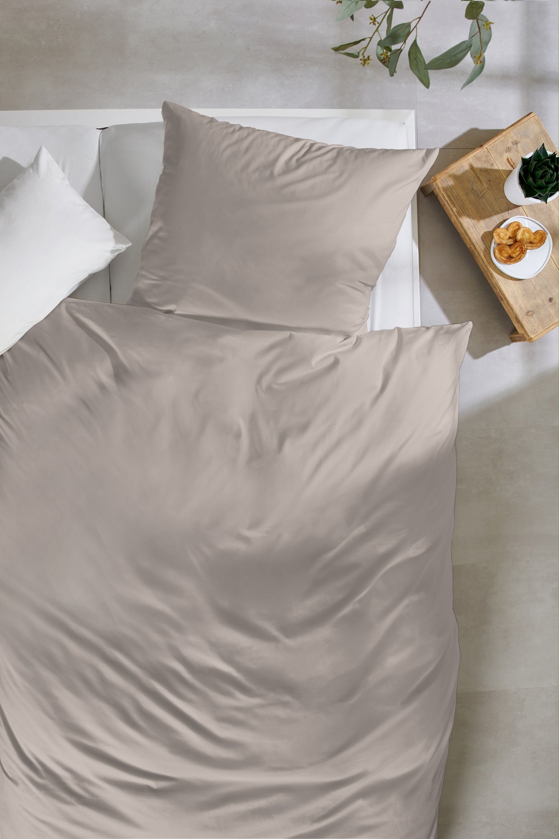 Hahn Uni Baumwoll Bettwäsche