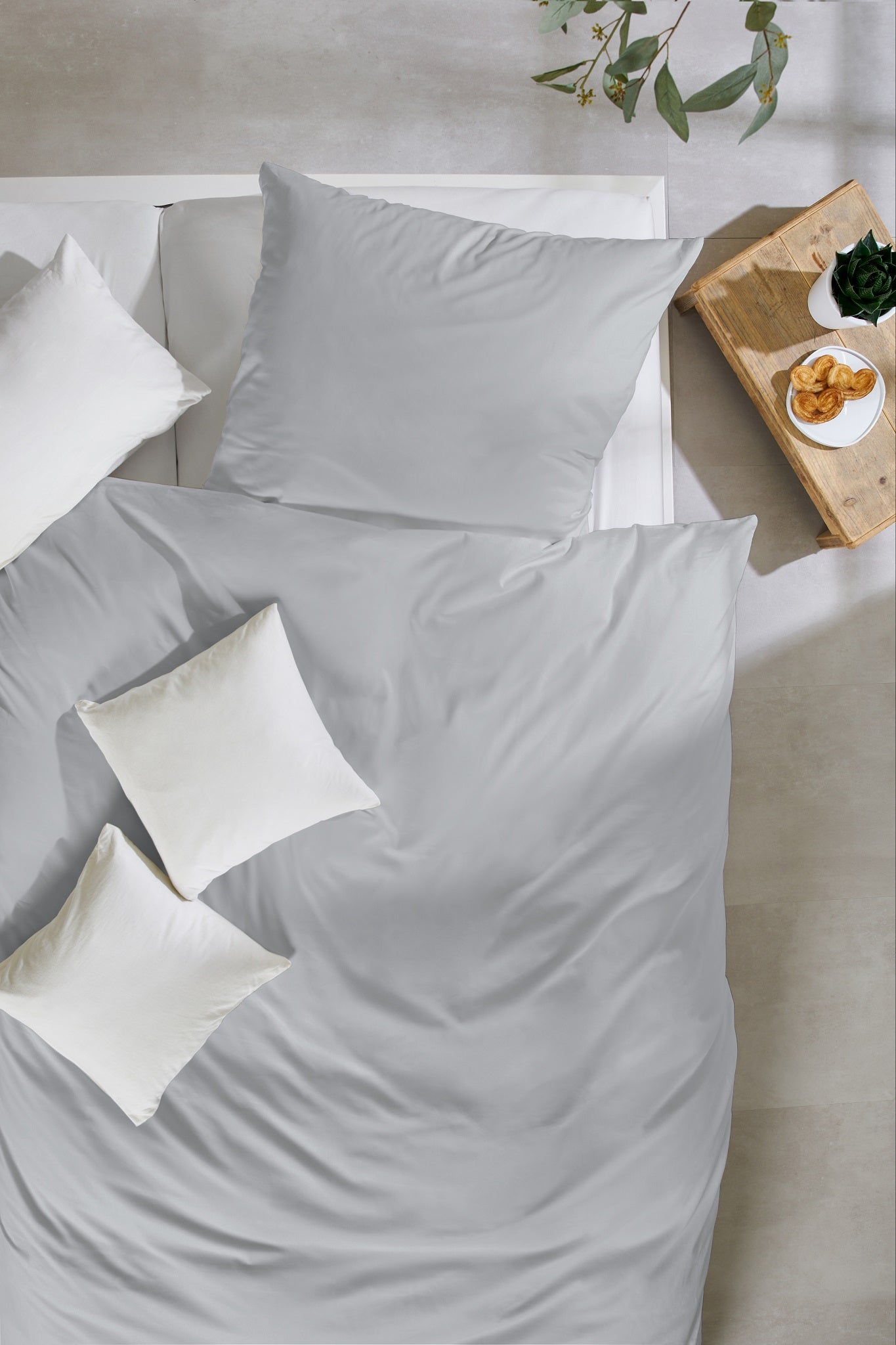 Hahn Uni Baumwoll Bettwäsche