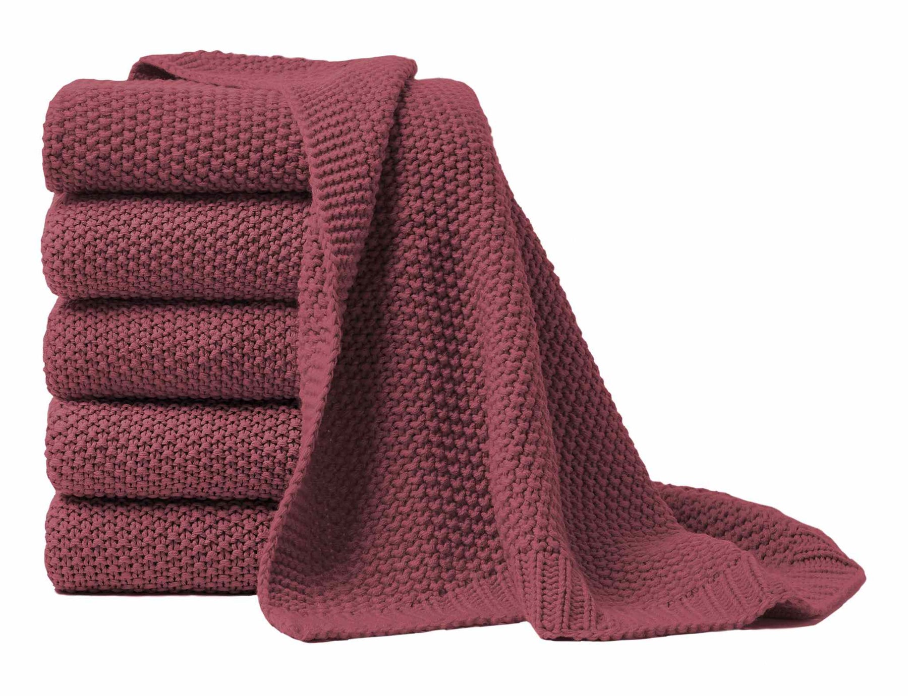 Hahn Strickdecke Wohndecke Perlmuster 130x170 cm