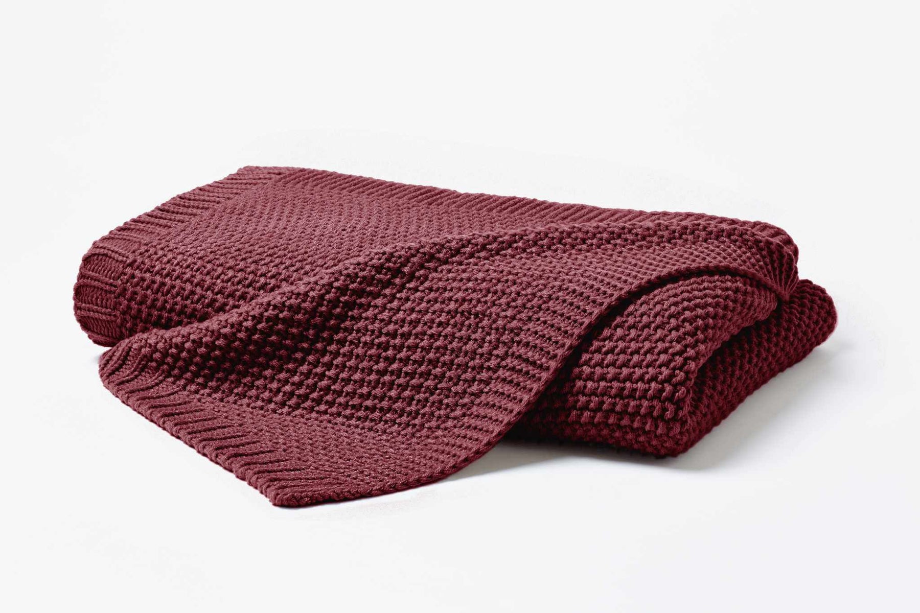 Hahn Strickdecke Wohndecke Perlmuster 130x170 cm