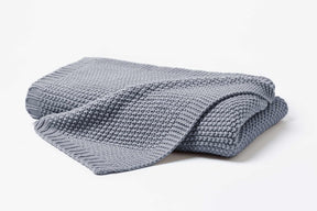 Hahn Strickdecke Wohndecke Perlmuster 130x170 cm