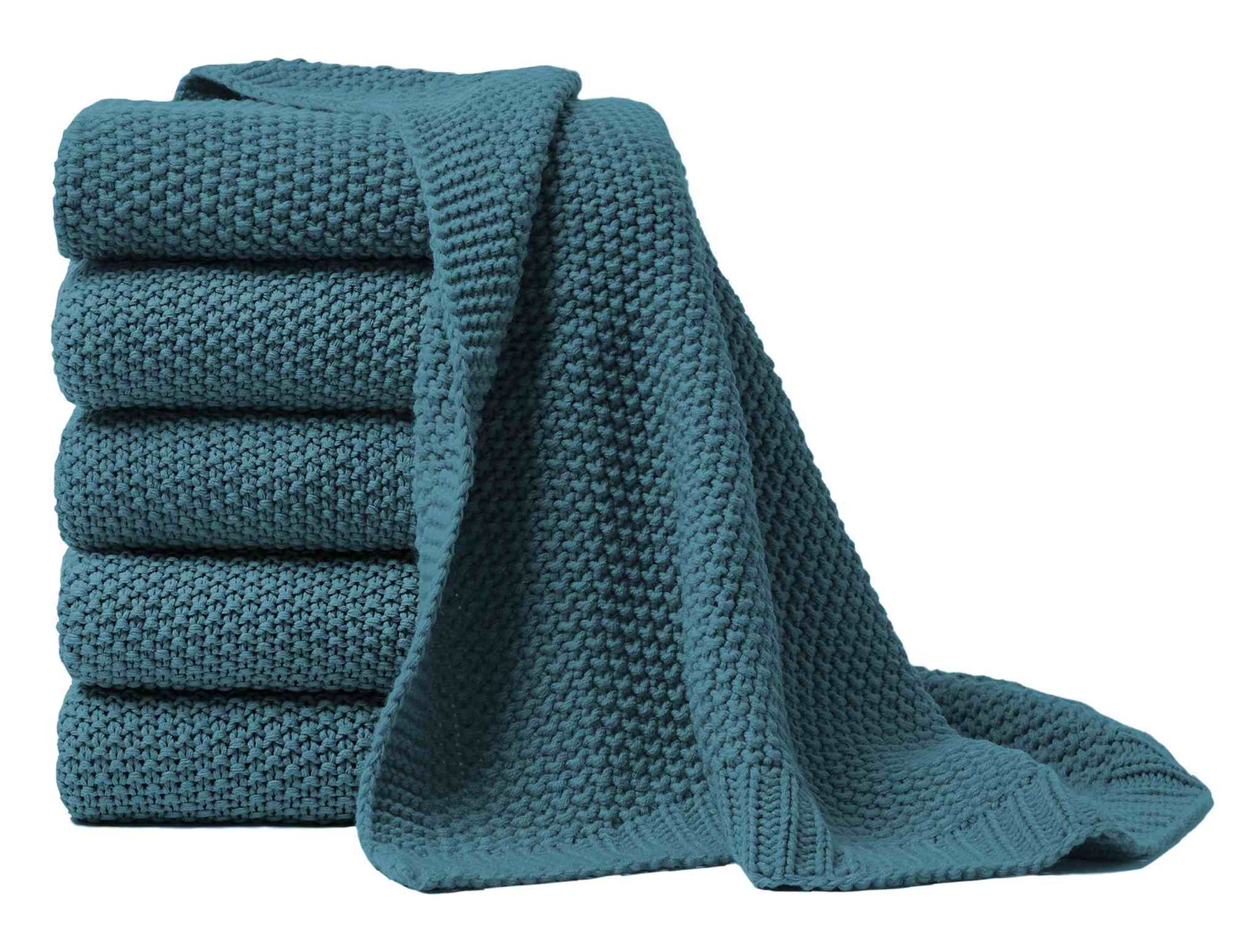 Hahn Strickdecke Wohndecke Perlmuster 130x170 cm