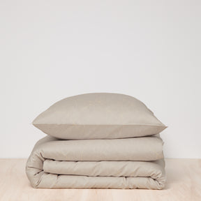 damai Bio Satin Bettwäsche Delta mit Linien 135x200 cm + 80x80 cm