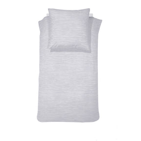 damai Baumwolle Bettwäsche Fjall mit Nadelstreifen Hellgrau