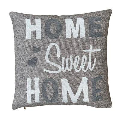 Hossner Heimtex Home Sweet home Jaquard #farbe_taupe