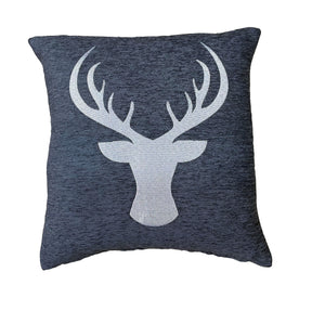 Hossner Heimtex Cervo Jaquard Kissenhülle Mit Hirschkopf  45x45 cm