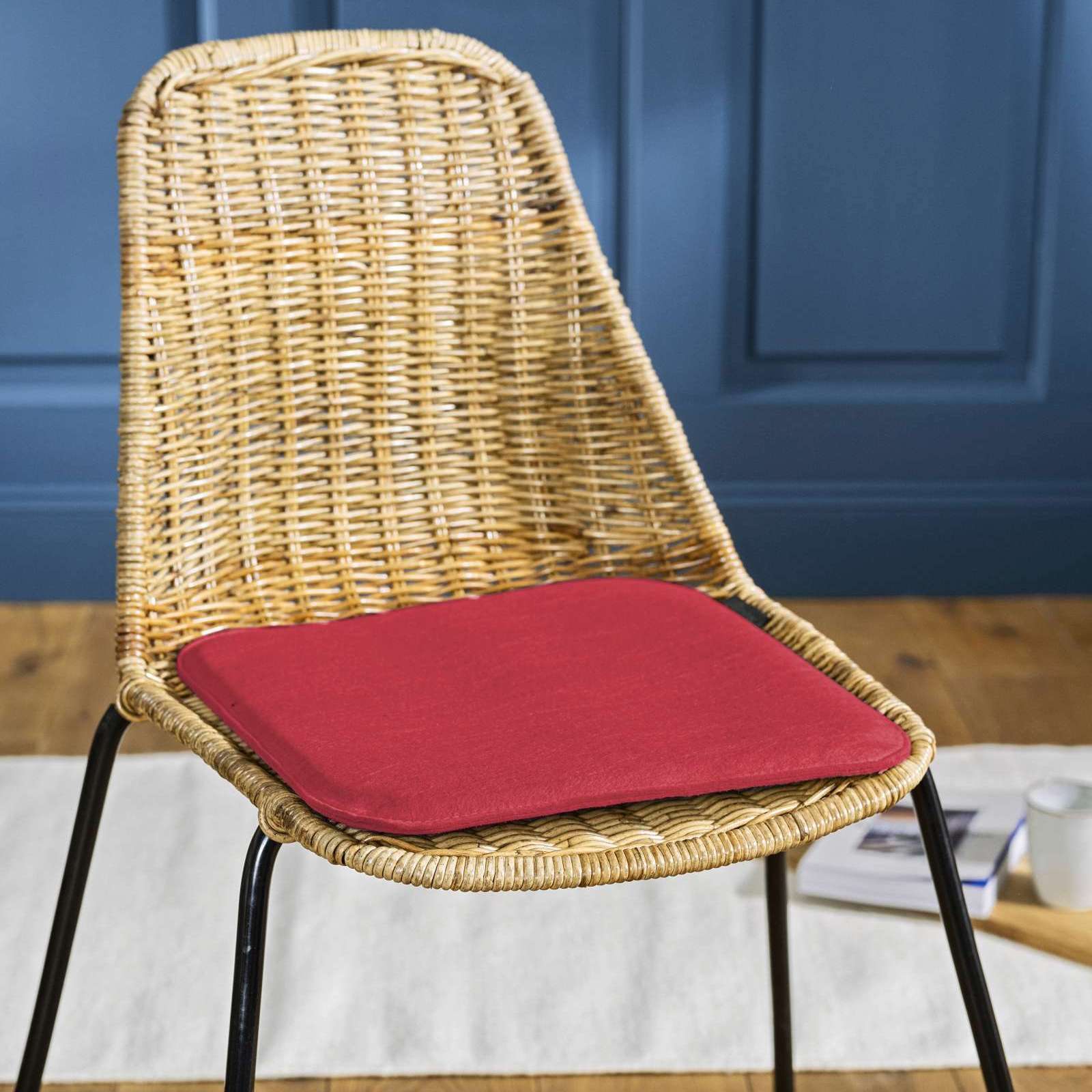 Magma Sitzkissen Avaro Uni quadratisch 35cm - Baumwoll-Mischung