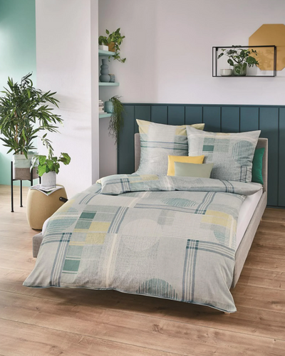 Kaeppel Mako Satin Bettwäsche Glenn 135x200 #farbe_jade