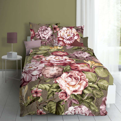 Kaeppel Mako Satin Bettwäsche Serena 135x200 #farbe_oliv
