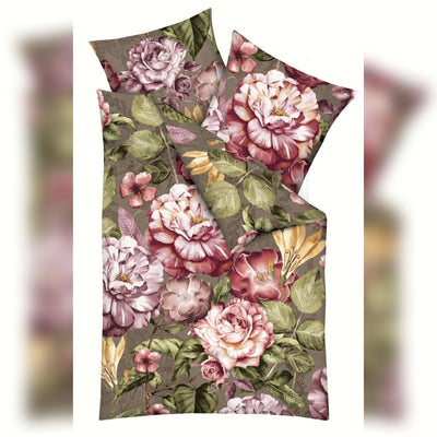 Kaeppel Mako Satin Bettwäsche Serena 135x200 #farbe_oliv