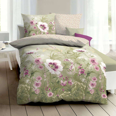 Kaeppel Mako Satin Wendebettwäsche Adelle #farbe_gruen