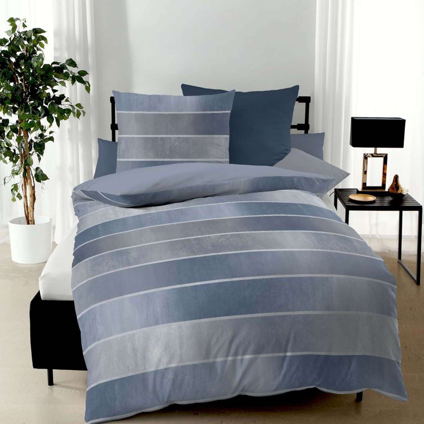 Kaeppel Biber Wendebettwäsche Timeless #farbe_blau
