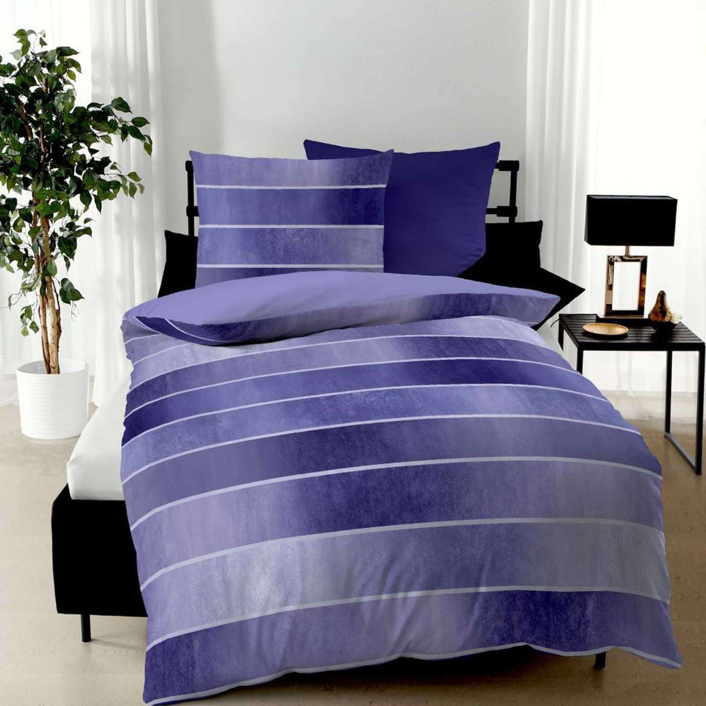 Kaeppel Biber Wendebettwäsche Timeless #farbe_violett