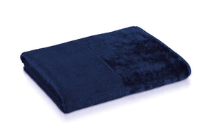 möve Handtuch Uni Bamboo Luxe Veloursbordüre Weiss