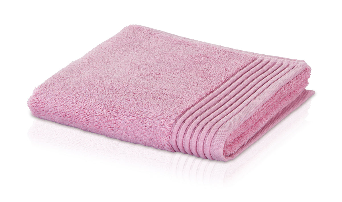 Möve Handtücher Uni Loft mit Chenillebiesen #farbe_rose