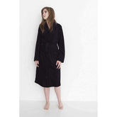 Bademantel Velours Carré #farbe_schwarz