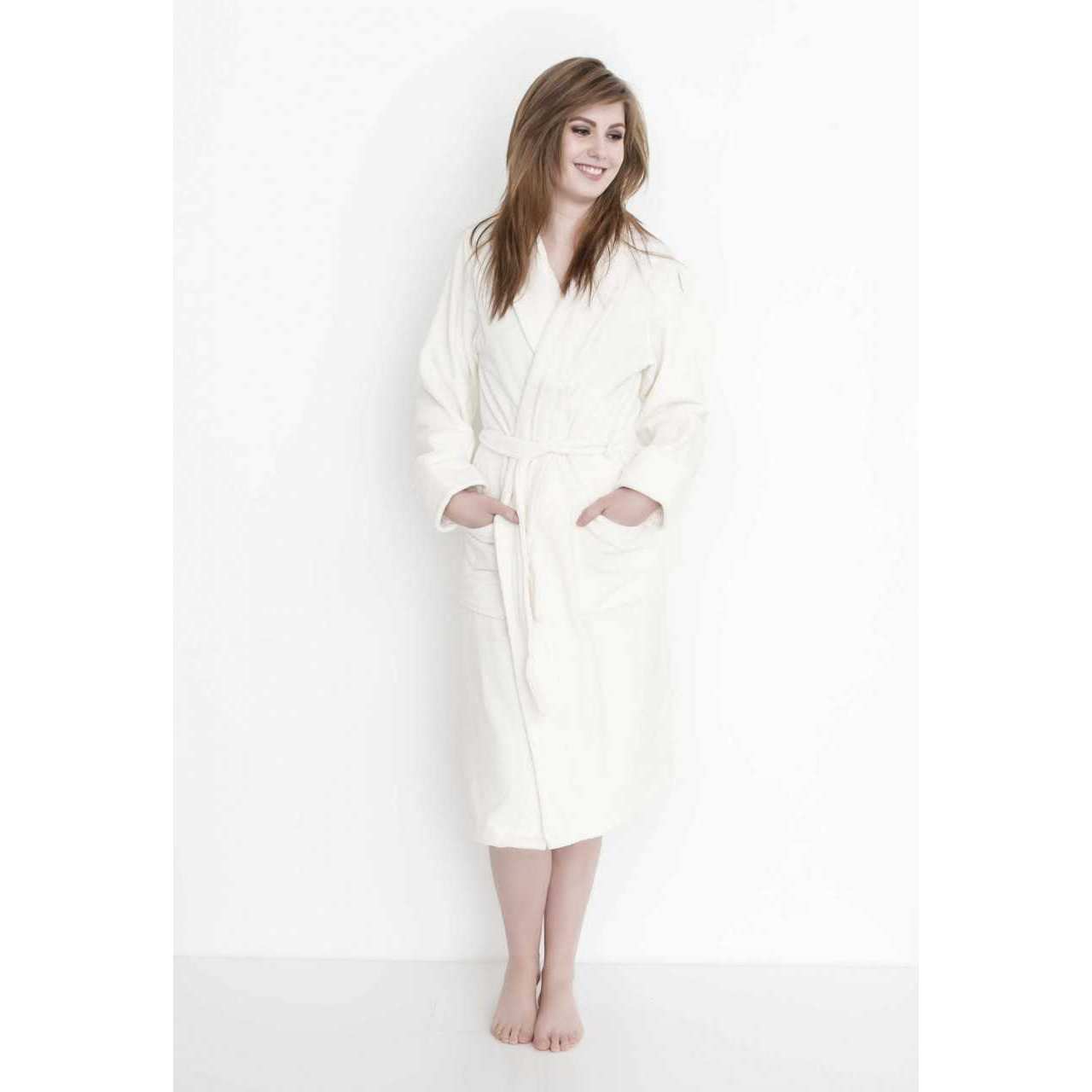 Heckett & Lane Bademantel Velours Baumwolle