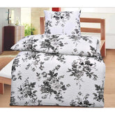 Optidream Microfaser Seersucker Bettwäsche "High Class" Elvira 135x200 cm + 80x80 cm Weiss