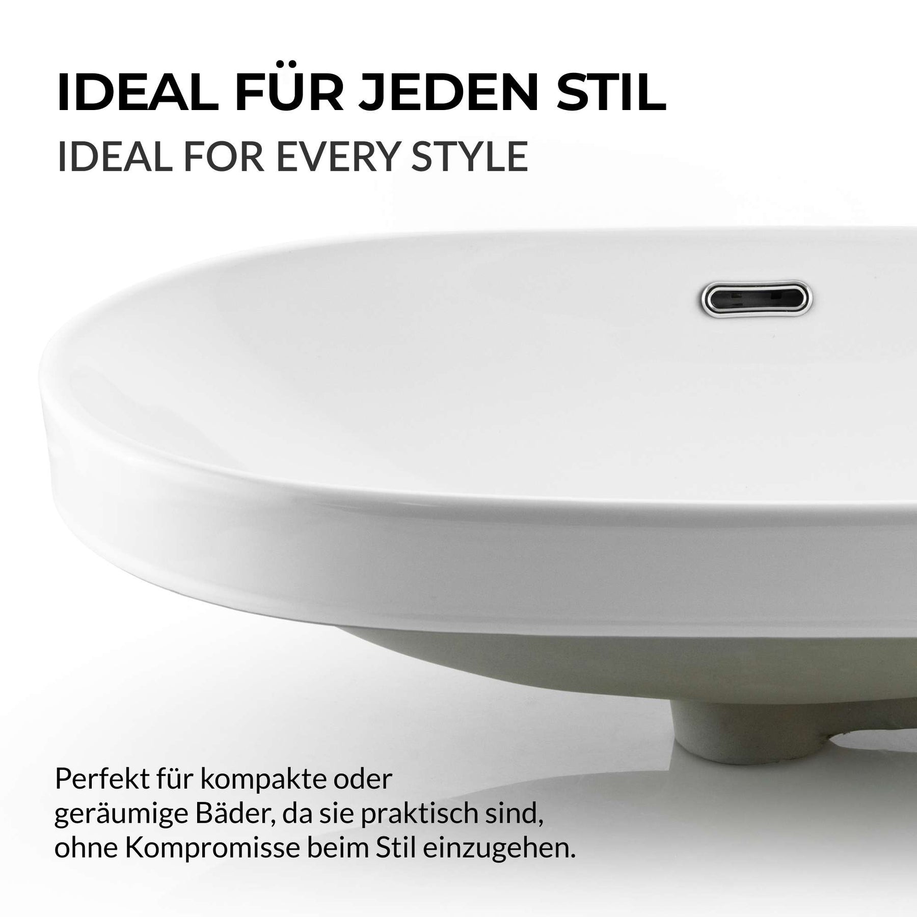 Paulas Bad Keramik Waschbecken Aufsatz Waschschale Beatrice 600x400x180 mm