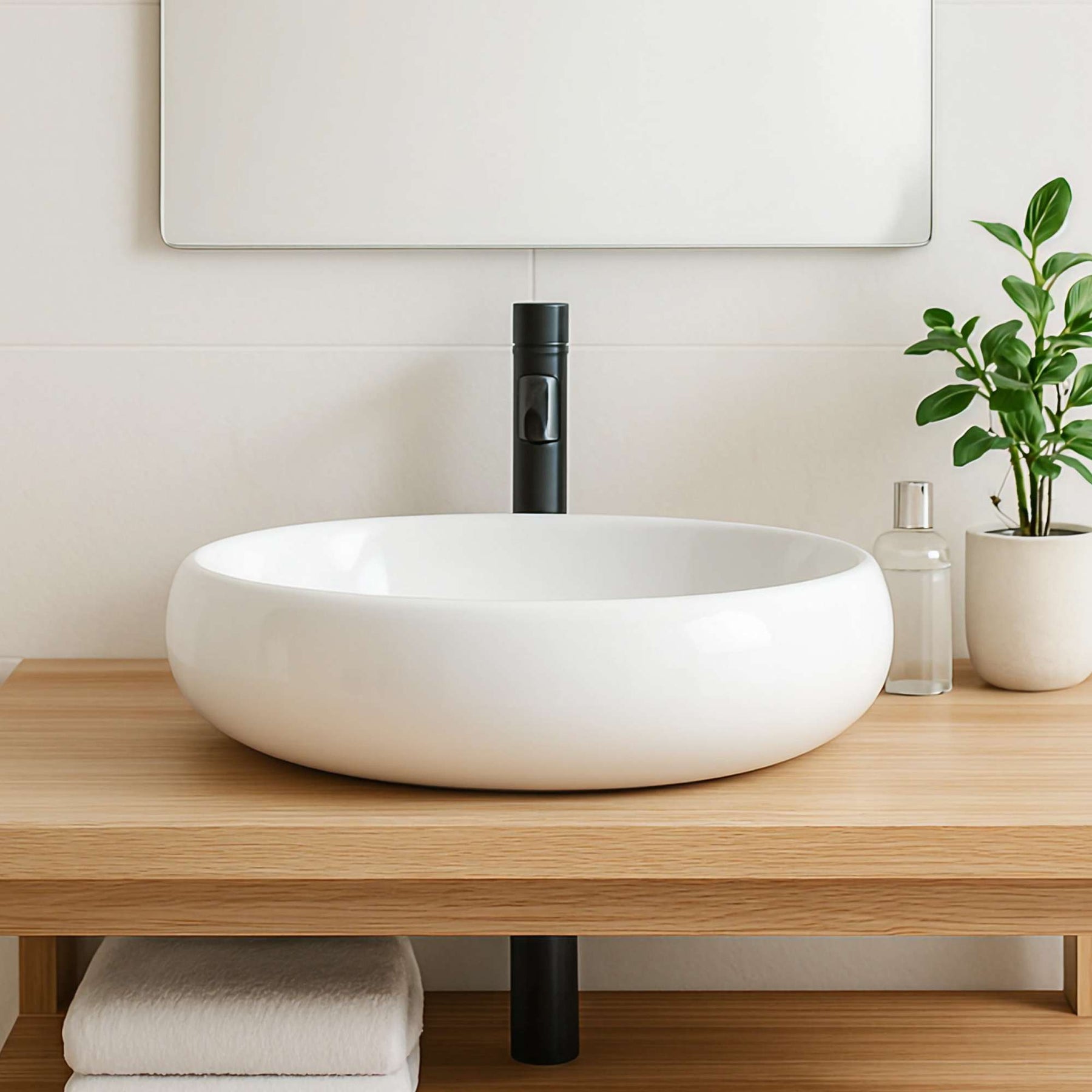 Paulas Bad Keramik Waschbecken Aufsatz Waschschale Natasha 590x410x160 mm