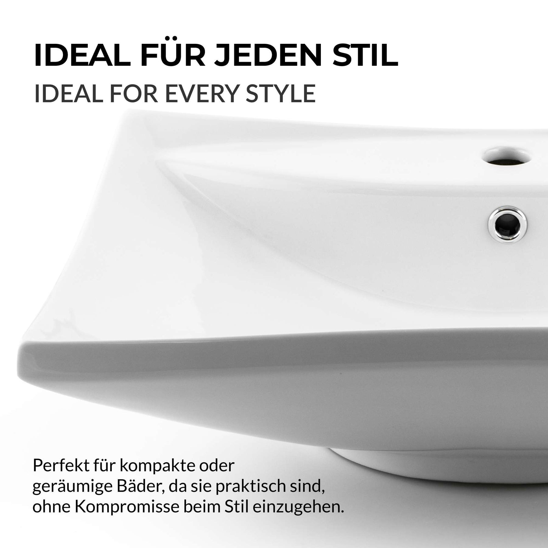 Paulas Bad Keramik Waschbecken Aufsatz Waschschale Valerie 605x445x180 mm