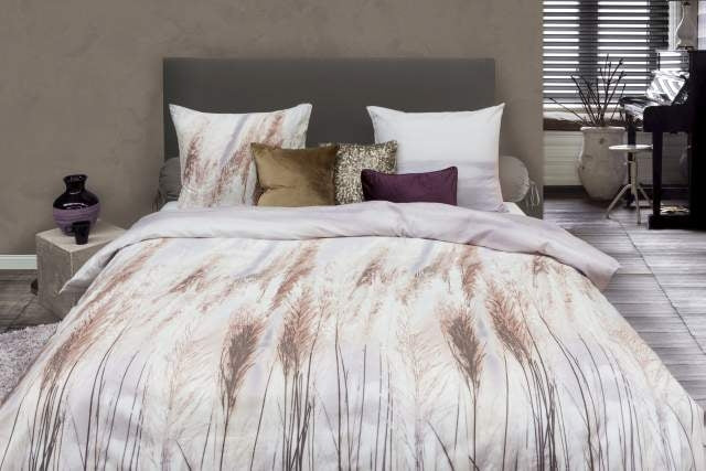 HnL Flanell Bettwäsche Weizen Zartrosa Ranger 135x200 cm + 80x80 cm