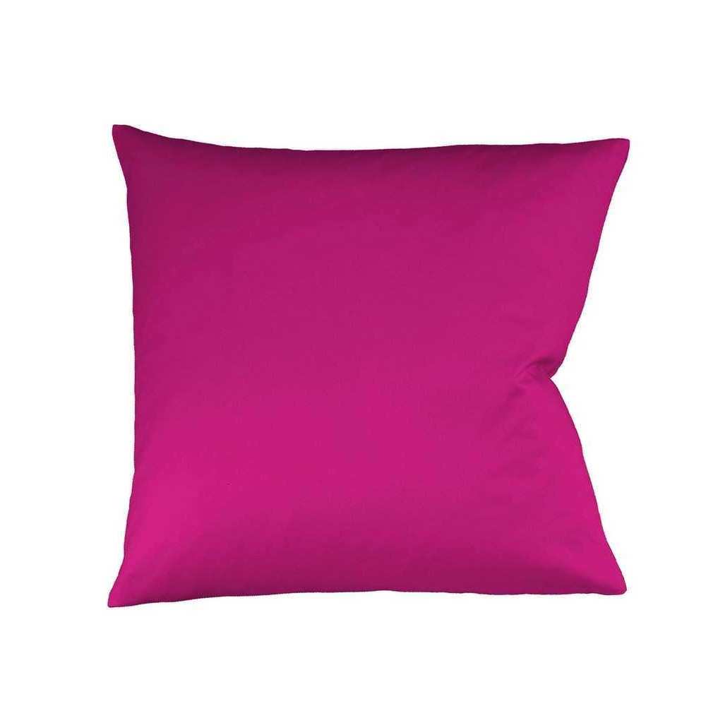 fleuresse Colours Mako-Satin Kissenbezug Uni – 100 % Baumwolle, seidig-glatt & hautfreundlich