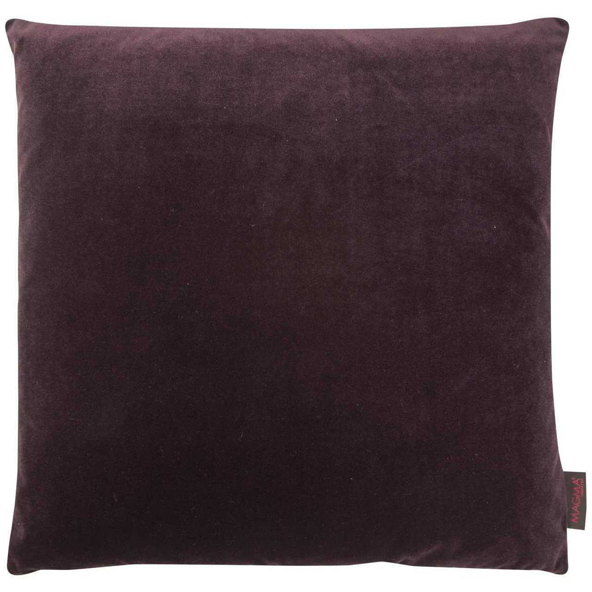 Magma gefülltes Kissen 50x50 cm Uni Einfarbig Samt