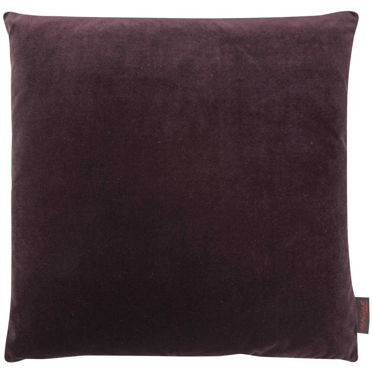 Magma gefülltes Kissen 50x50 cm Uni Einfarbig Samt
