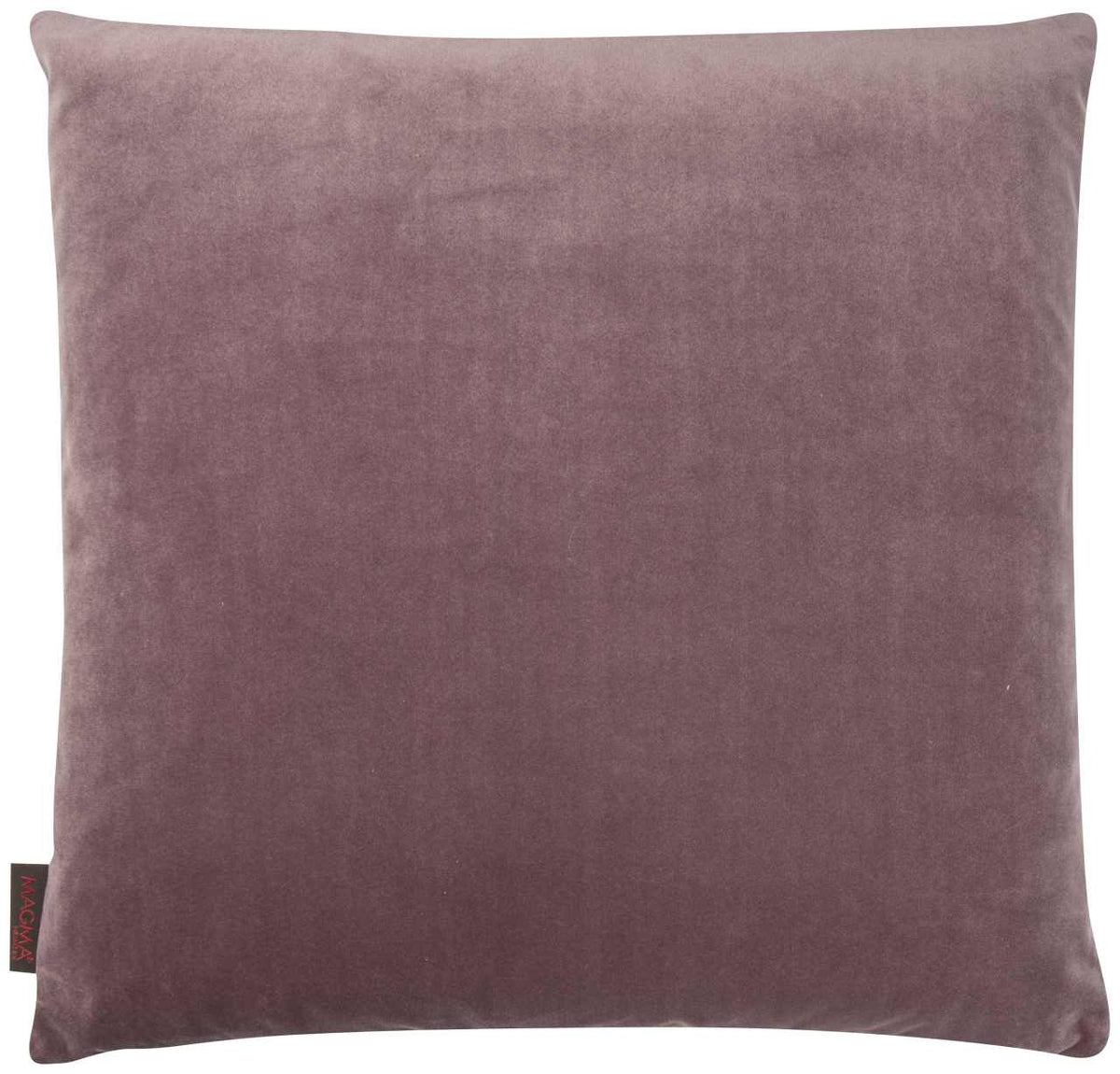 Magma gefülltes Kissen 50x50 cm Uni Einfarbig Samt